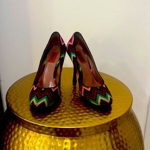 Missoni heels.